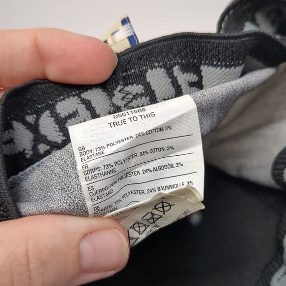 Volcom Fitted Baseball Hat Gray XL Embroidered Flexfit Vent Holes - Picture 10 of 10